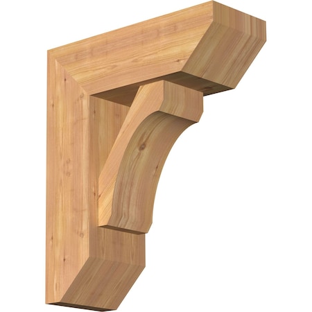 Legacy Slat Smooth Bracket W/ Offset Brace, Western Red Cedar, 7 1/2W X 20D X 24H